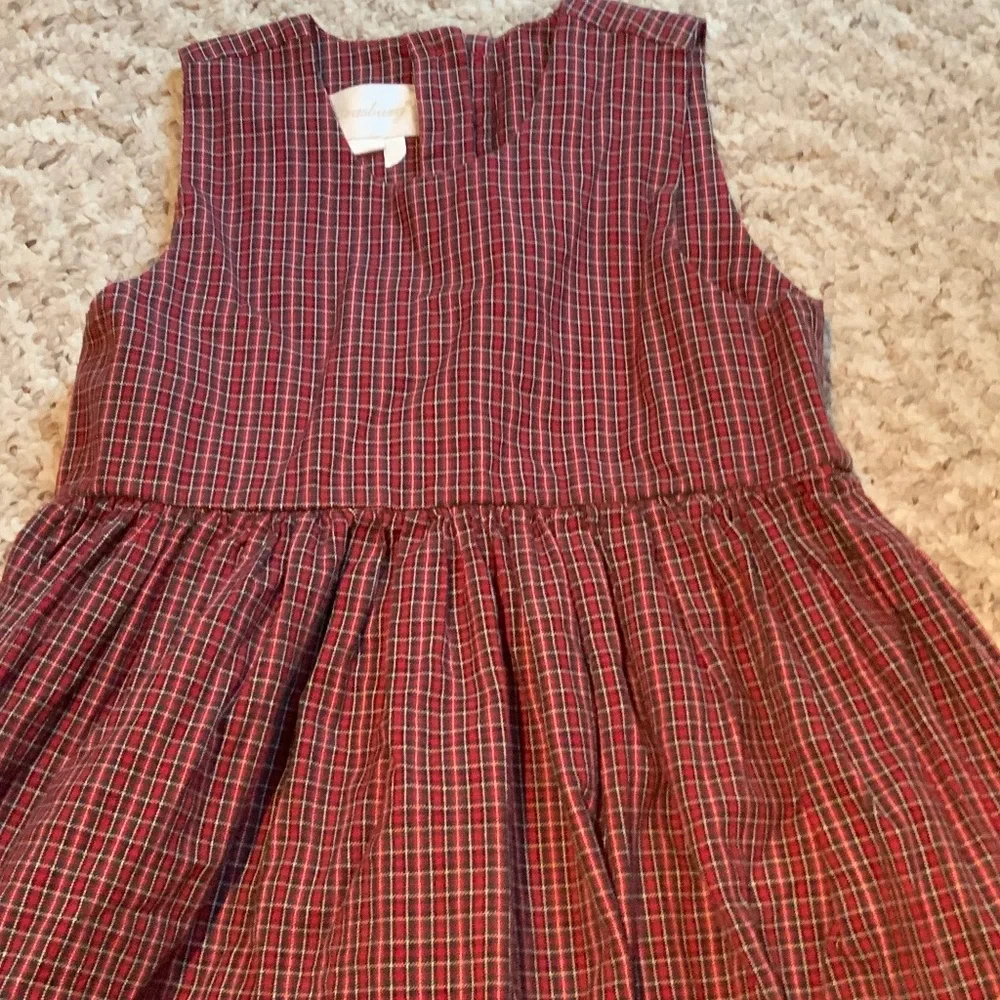 Strasburg Holiday Smocked Dress Heritage Collection Plaid Girls sz 6